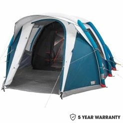 Quechua Fresh & Black Air Seconds, Inflatable Waterproof Family Camping Tent, 4 Person
