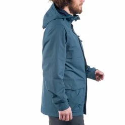 Quechua Men's Hiking Plain Parka Jacket Arpenaz 400