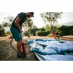 Decathlon Quechua Camping Double Action Hand Pump W/ Gauge Max 7PSI