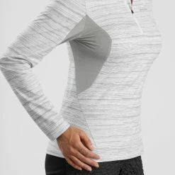 Quechua Women's Snow Hiking Warm Long-Sleeved T-Shirt SH500 Hiking Clothing