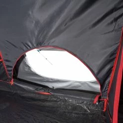 Quechua Air Seconds Fresh & Black, Inflatable Waterproof Family Camping Tent, 5 Person 2 Room Hiking Clothing