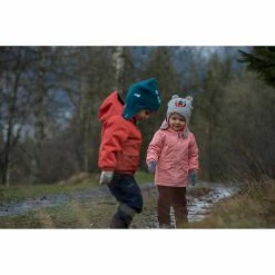 Quechua Girls' Hiking Jacket Hike 100 Warm Waterproof - Coral Hiking Clothing