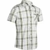 Forclaz Men's Travel Backpacking Short-Sleeved Shirt Arpenaz 100 Hiking Clothing