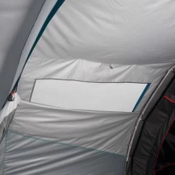 Quechua Air Seconds Fresh & Black, Inflatable Waterproof Family Camping Tent, 5 Person 2 Room Hiking Clothing