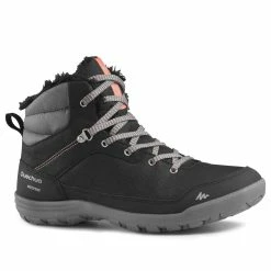Quechua SH100 Warm, Waterproof Mid Hiking Boots, Women's Hiking Clothing