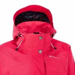 Quechua Women's Hiking Waterproof Rain Jacket Arpenaz 300 Hiking Clothing