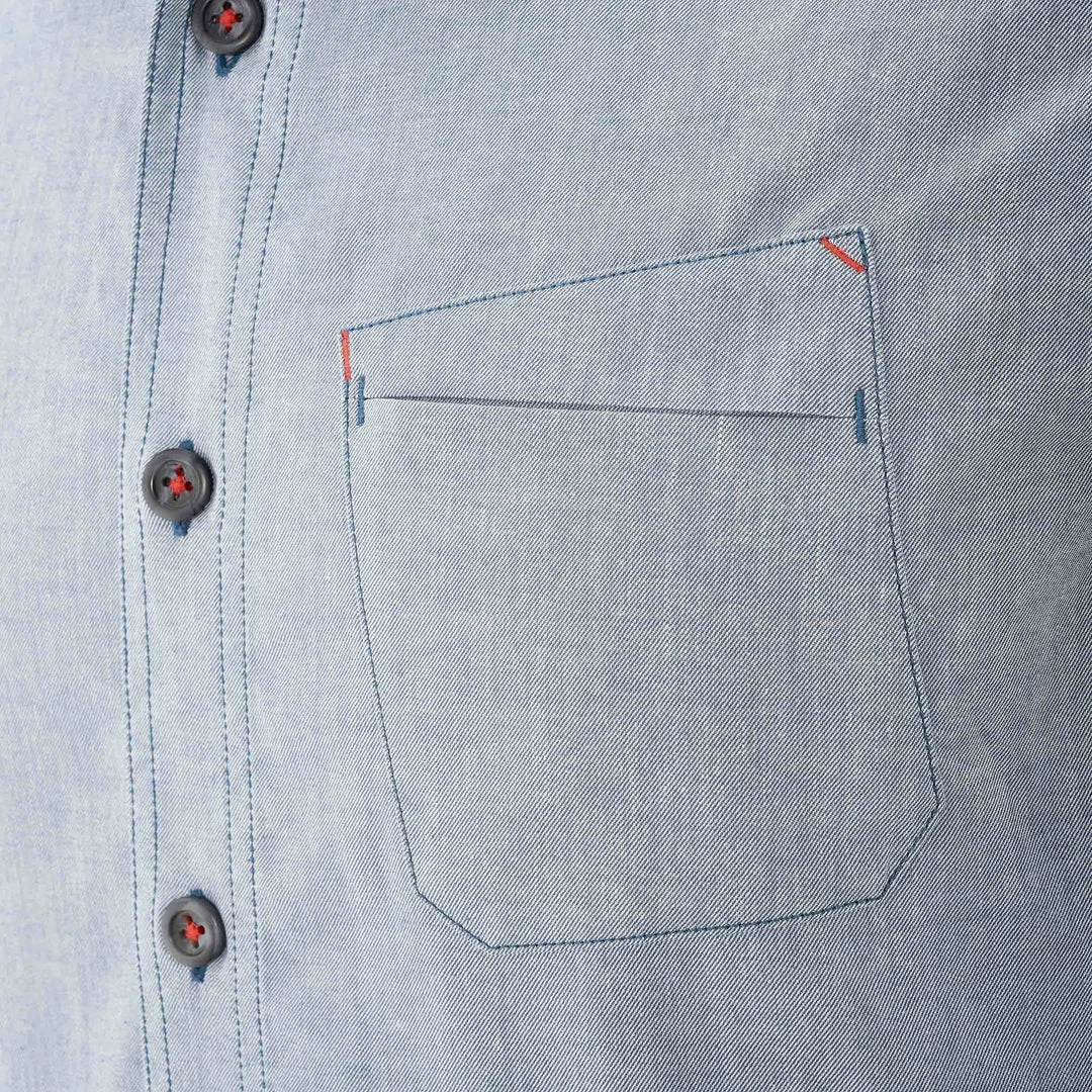 Forclaz Hiking Clothing Men's Travel Backpacking Long-Sleeved Shirt Arpenaz 100