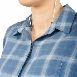 Forclaz Hiking Clothing Women's Travel Backpacking Warm Long-Sleeved Shirt Travel 100