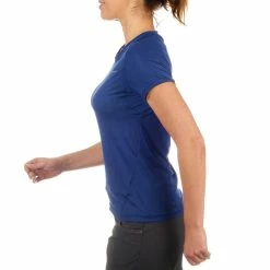 Quechua Women's Hiking Short-Sleeve T-Shirt Techfresh 50 Hiking Clothing