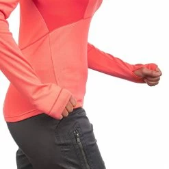 Quechua Women's Active Snow Hiking Warm Long-Sleeve T-Shirt 500 Hiking Clothing