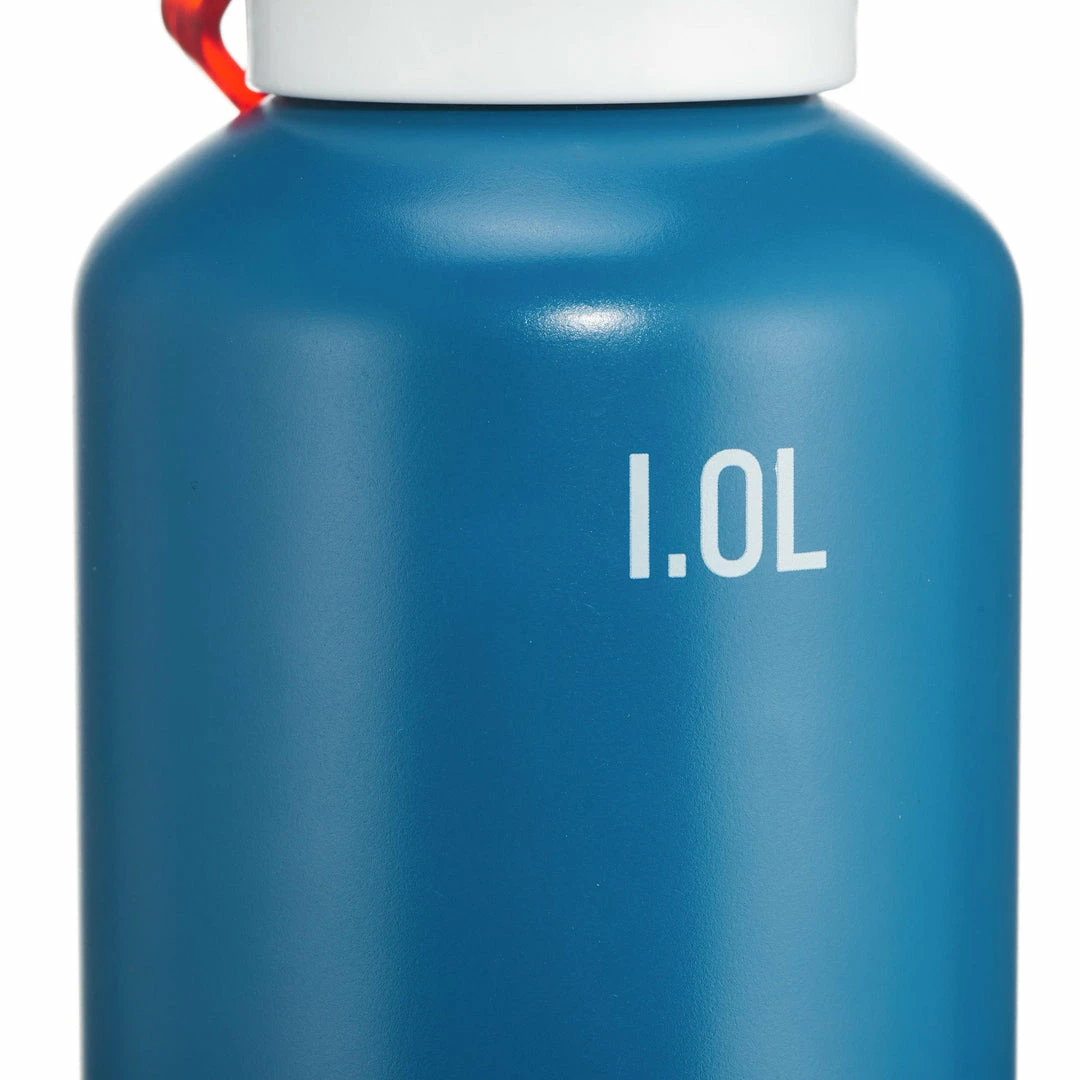 Quechua 500, Aluminum Quick Opening Hiking Water Bottle, 34oz Hiking Clothing