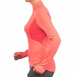 Quechua Women's Active Snow Hiking Warm Long-Sleeve T-Shirt 500 Hiking Clothing