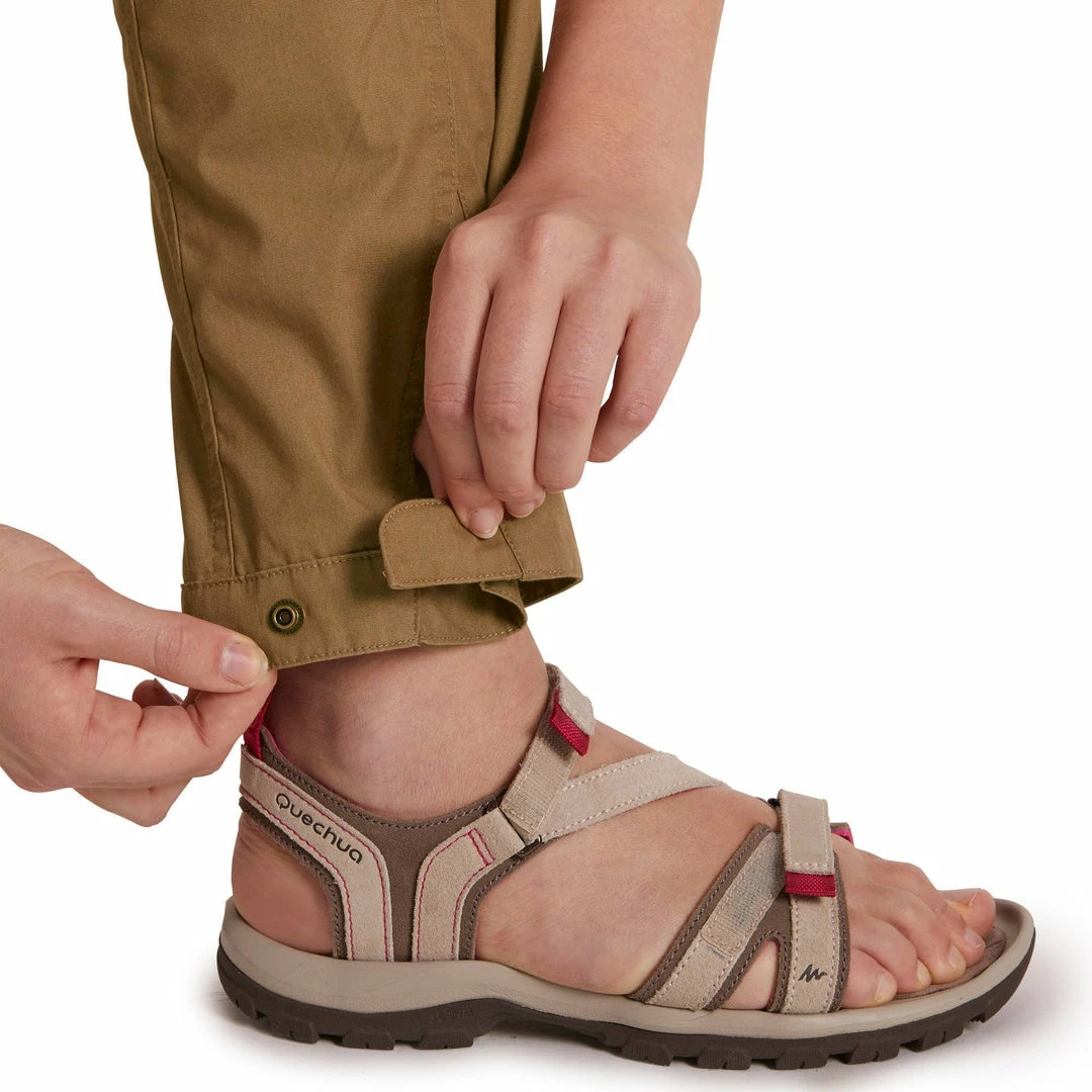 Forclaz Women's Travel Backpacking Pants Arpenaz 500 Hiking Clothing