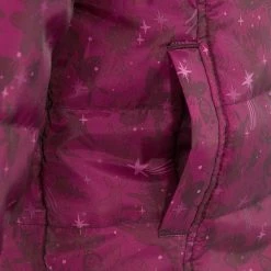 Quechua Girls' Hiking Jacket Hike 100 Warm Waterproof - Coral Hiking Clothing