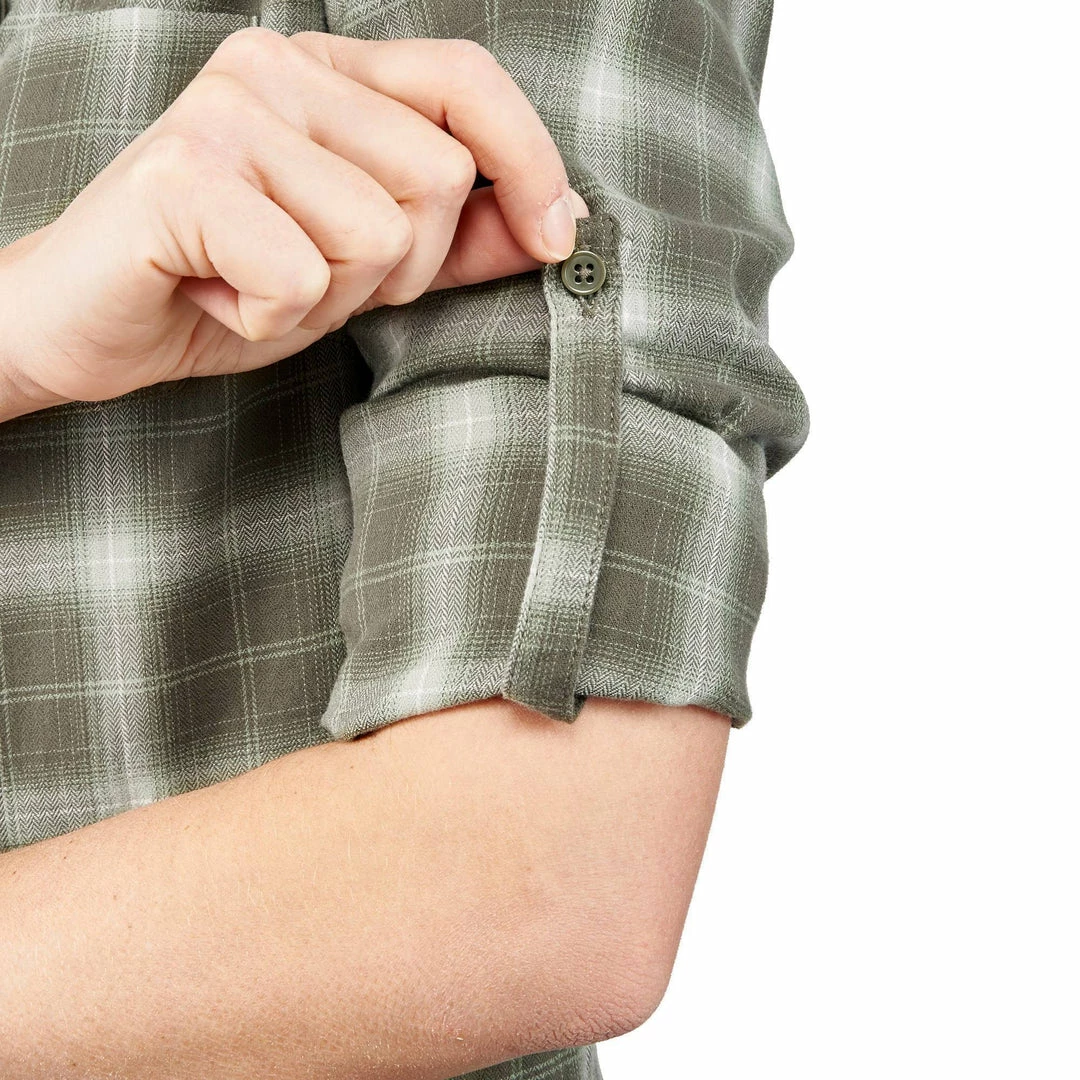 Forclaz Hiking Clothing Women's Travel Backpacking Warm Long-Sleeved Shirt Travel 100