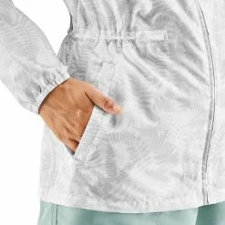 Quechua Raincut NH100, Waterproof Zip Hiking Rain Jacket, Women's Hiking Clothing