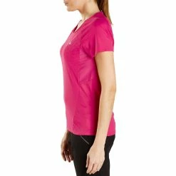 Quechua Women's Hiking Short-Sleeve T-Shirt Techfresh 100 Hiking Clothing