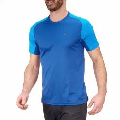 Hiking Clothing Quechua Tech Fresh 100, Short-sleeved Hiking T-Shirt, Men's