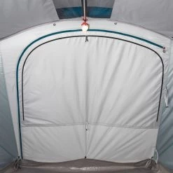 Hiking Clothing Quechua Air Seconds Fresh & Black, Inflatable Waterproof Family Camping Tent, 6 Person 2 Room