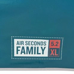 Quechua Air Seconds Fresh & Black, Inflatable Waterproof Family Camping Tent, 5 Person 2 Room Hiking Clothing