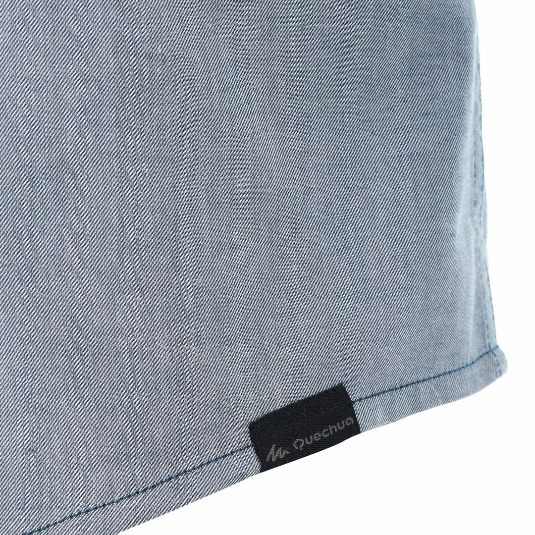 Forclaz Hiking Clothing Men's Travel Backpacking Long-Sleeved Shirt Arpenaz 100