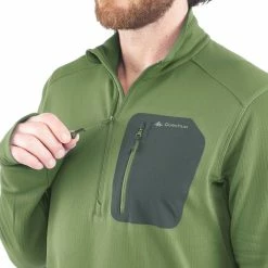 Quechua Hiking Clothing Men's Snow Hiking Long-Sleeve T-Shirt Forclaz 500