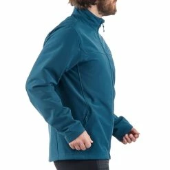 Forclaz Hiking Clothing Men's Backpacking Softshell Jacket Windwarm 100