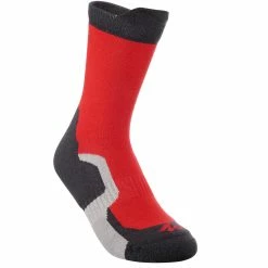 Quechua Crossock, High-Length Hiking Socks, Kids', 2 Pairs Hiking Clothing