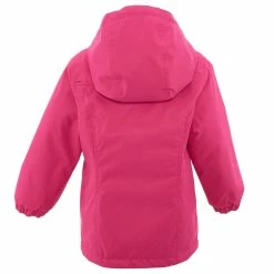 Quechua Girls' Hiking Jacket Hike 100 Warm Waterproof - Coral Hiking Clothing