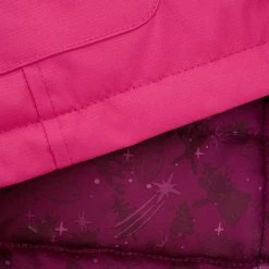 Quechua Girls' Hiking Jacket Hike 100 Warm Waterproof - Coral Hiking Clothing