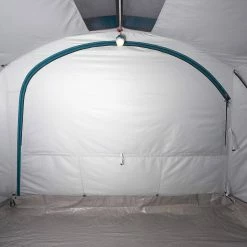 Quechua Air Seconds Fresh & Black, Inflatable Waterproof Family Camping Tent, 5 Person 2 Room Hiking Clothing