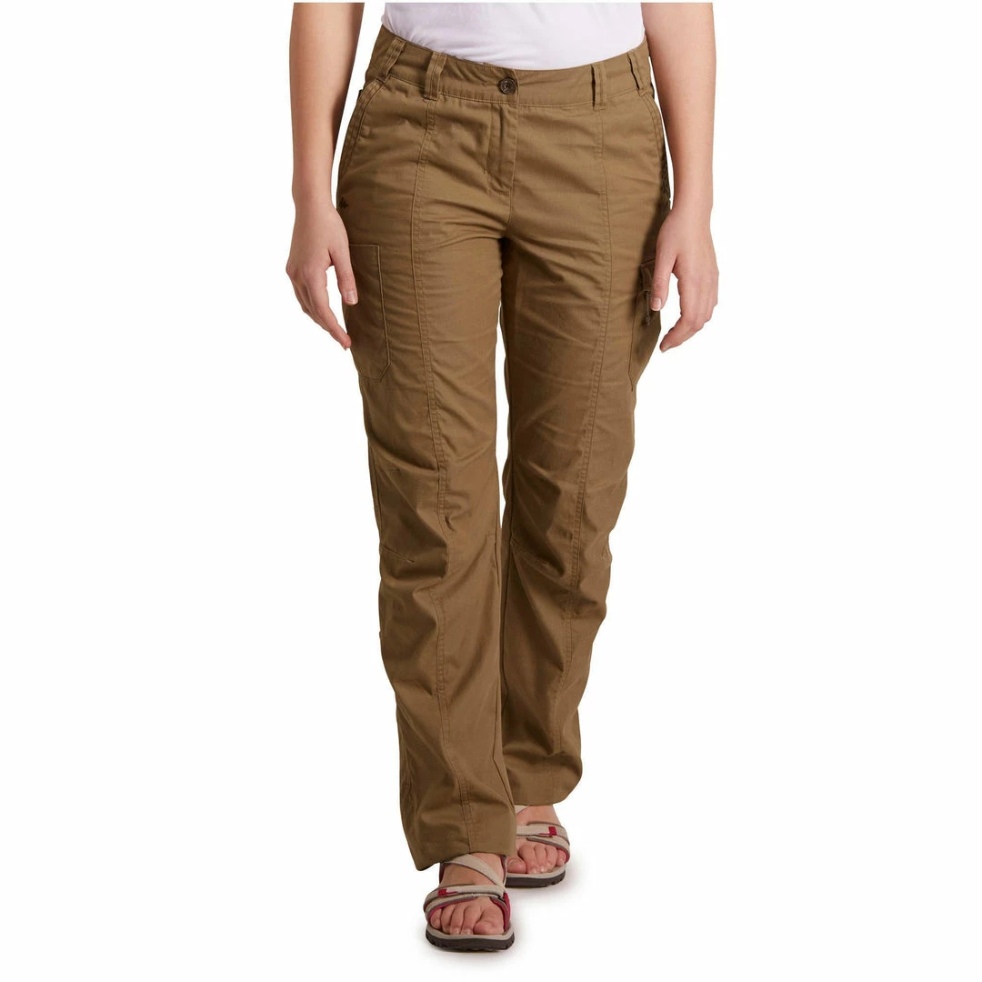 Forclaz Women's Travel Backpacking Pants Arpenaz 500 Hiking Clothing
