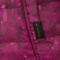 Quechua Girls' Hiking Jacket Hike 100 Warm Waterproof - Coral Hiking Clothing