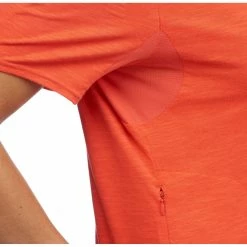 Forclaz Womenâs Travel Backpacking V-Neck Polo Travel 500