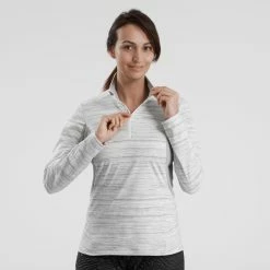 Quechua Women's Snow Hiking Warm Long-Sleeved T-Shirt SH500 Hiking Clothing