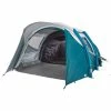 Quechua Air Seconds Fresh & Black, Inflatable Waterproof Family Camping Tent, 5 Person 2 Room Hiking Clothing
