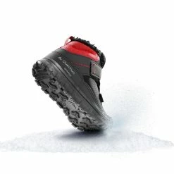 Quechua Kids' Snow Hiking Warm Rip-Tab Mid Shoes SH100 Hiking Clothing