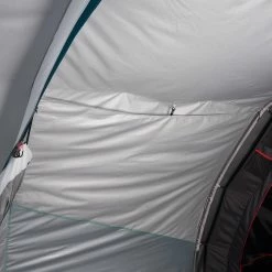 Quechua Air Seconds Fresh & Black, Inflatable Waterproof Family Camping Tent, 5 Person 2 Room Hiking Clothing