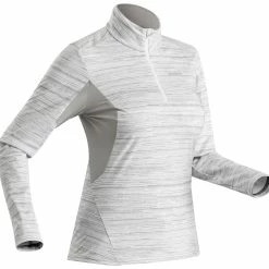 Quechua Women's Snow Hiking Warm Long-Sleeved T-Shirt SH500 Hiking Clothing