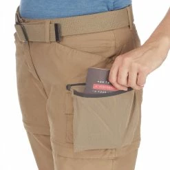 Forclaz Hiking Clothing Women's Travel Backpacking Zip-Off Pants Travel 500