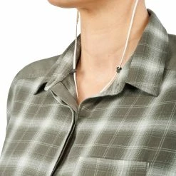 Forclaz Hiking Clothing Women's Travel Backpacking Warm Long-Sleeved Shirt Travel 100