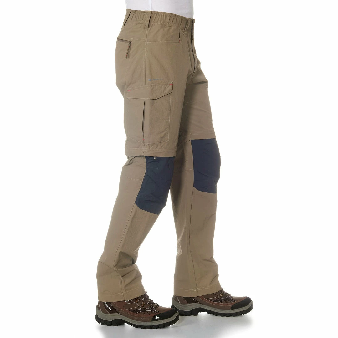 Hiking Clothing Men's Backpacking Zip-Off Pants Forclaz 100