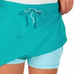 Quechua Arpenaz 50 Women's Nature Hiking Short Skirt - Turquoise Hiking Clothing