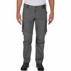Forclaz Men's Travel Backpacking Zip-Off Pants Arpenaz 500