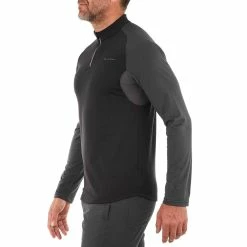 Hiking Clothing Quechua SH100 Warm, Long-Sleeved Warm Hiking T-Shirt, Men's