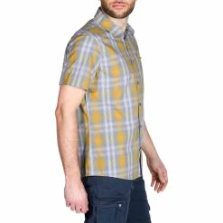 Quechua Hiking Clothing Men's Hiking Short-Sleeved Shirt Arpenaz 100