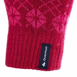 Quechua MH100, Knitted Hiking Gloves, Kids'
