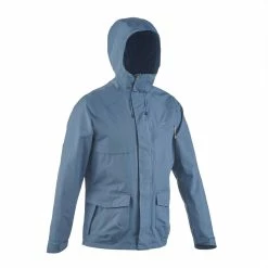 Quechua Men's Hiking Plain Parka Jacket Arpenaz 400