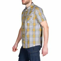 Quechua Hiking Clothing Men's Hiking Short-Sleeved Shirt Arpenaz 100
