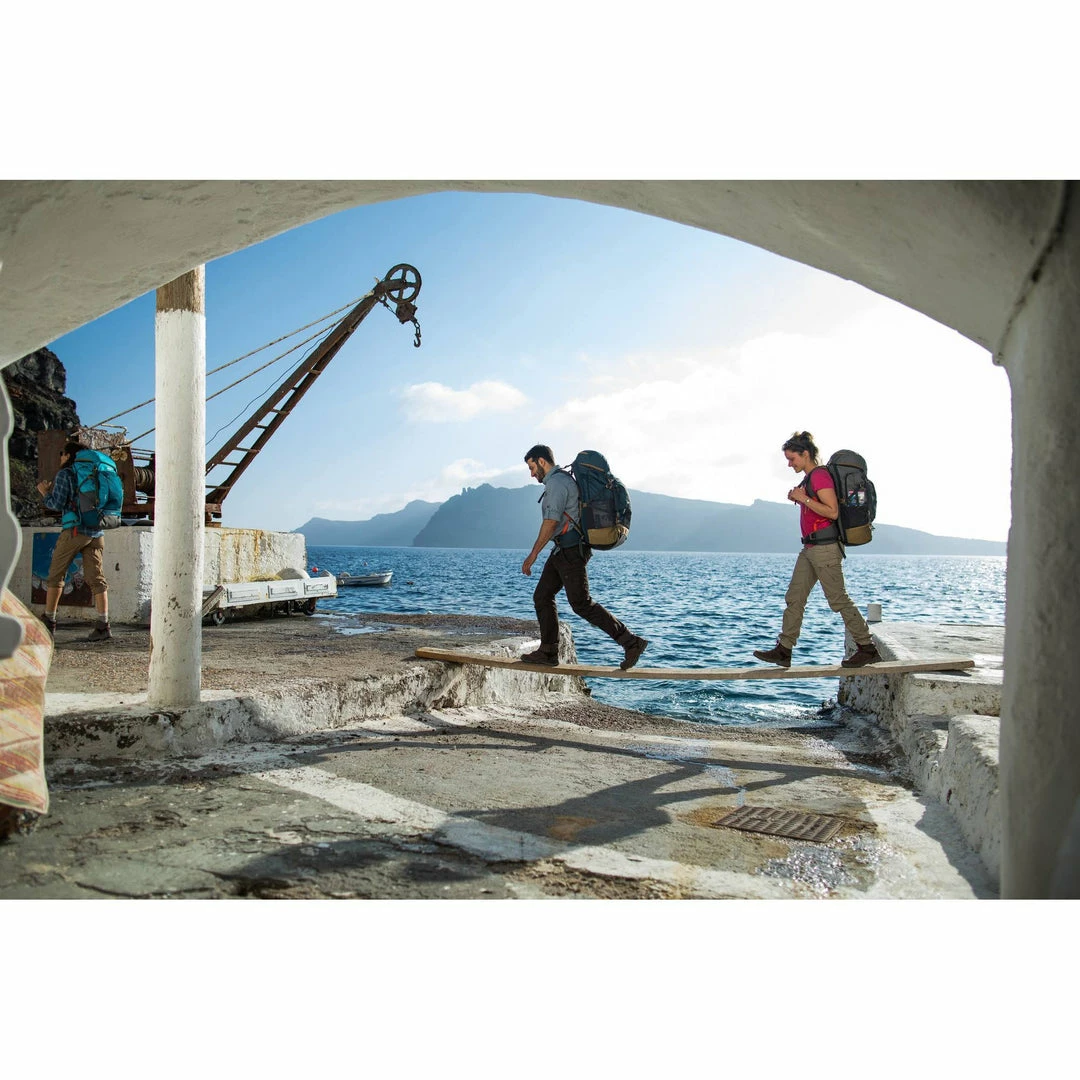 Forclaz Women's Travel Backpacking Pants Arpenaz 500 Hiking Clothing